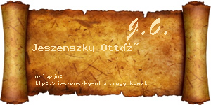Jeszenszky Ottó névjegykártya